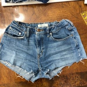 Custom vintage Levi shorts light wash